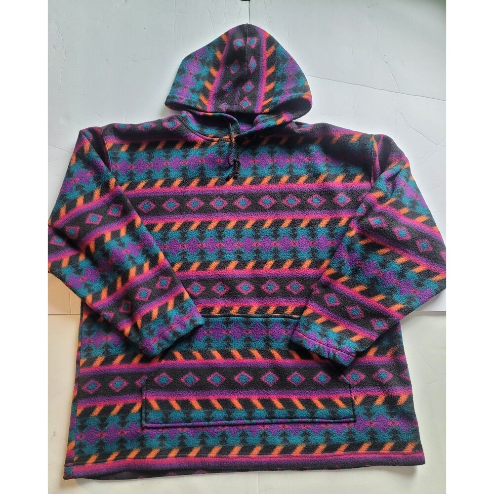 Blazer Multicolor Geometric Pattern Hoodie – Size Unknown